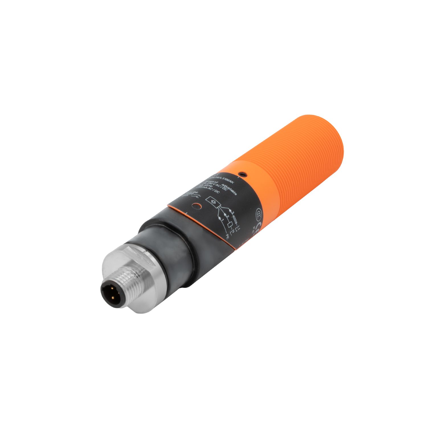 ifm efector KI3513 Capacitive Proximity Sensor, 3-15mm Range, M30x1.5, Non-Flh, IP65, KI Series