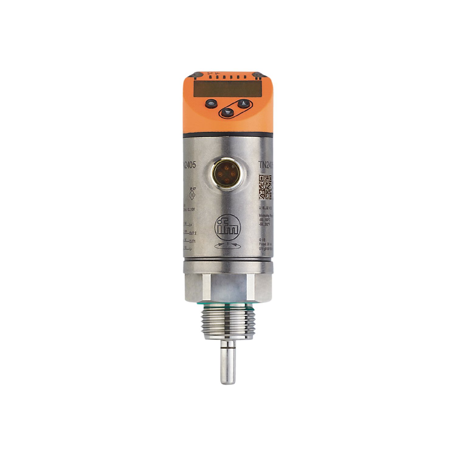 Temperature sensor for a wide temperature range