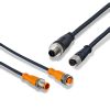 Special connection cable for safety applications