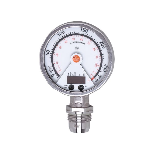Flush pressure sensor with analogue display PG2898