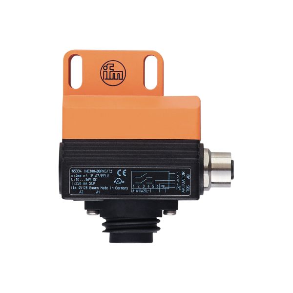 IN5334 Inductive sensor PNP 4 mm sensing range 40 x 26 x 60 IN5334 Inductive sensor PNP 4 mm sensing range 40 x 26 x 60