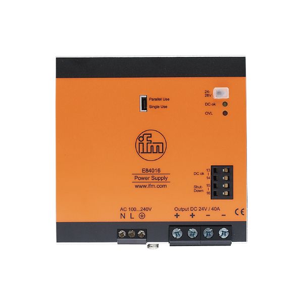 E84016 - スイッチング電源 DC 24 V - ifm