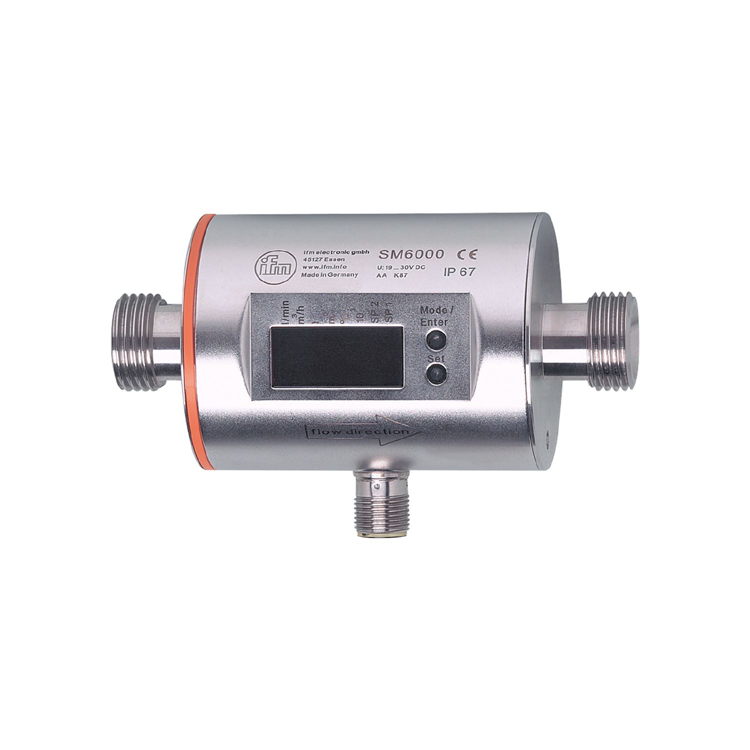 OR44 IFM ELECTRONIC GMBH SM6004 MAGNETIC FLOW METER IP 67 4..20MA 20..30VDC 