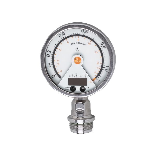 Frontbündiger Drucksensor mit analoger Anzeige PG2797