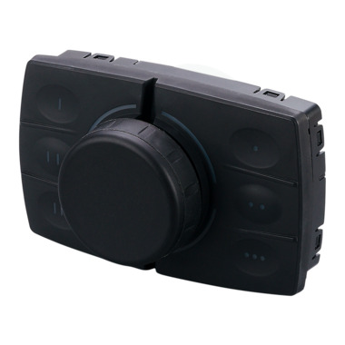 pushbutton module with knob with push and joystick function in two