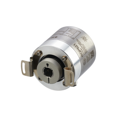Incremental encoder with hollow shaft and display - ROP521 - ifm