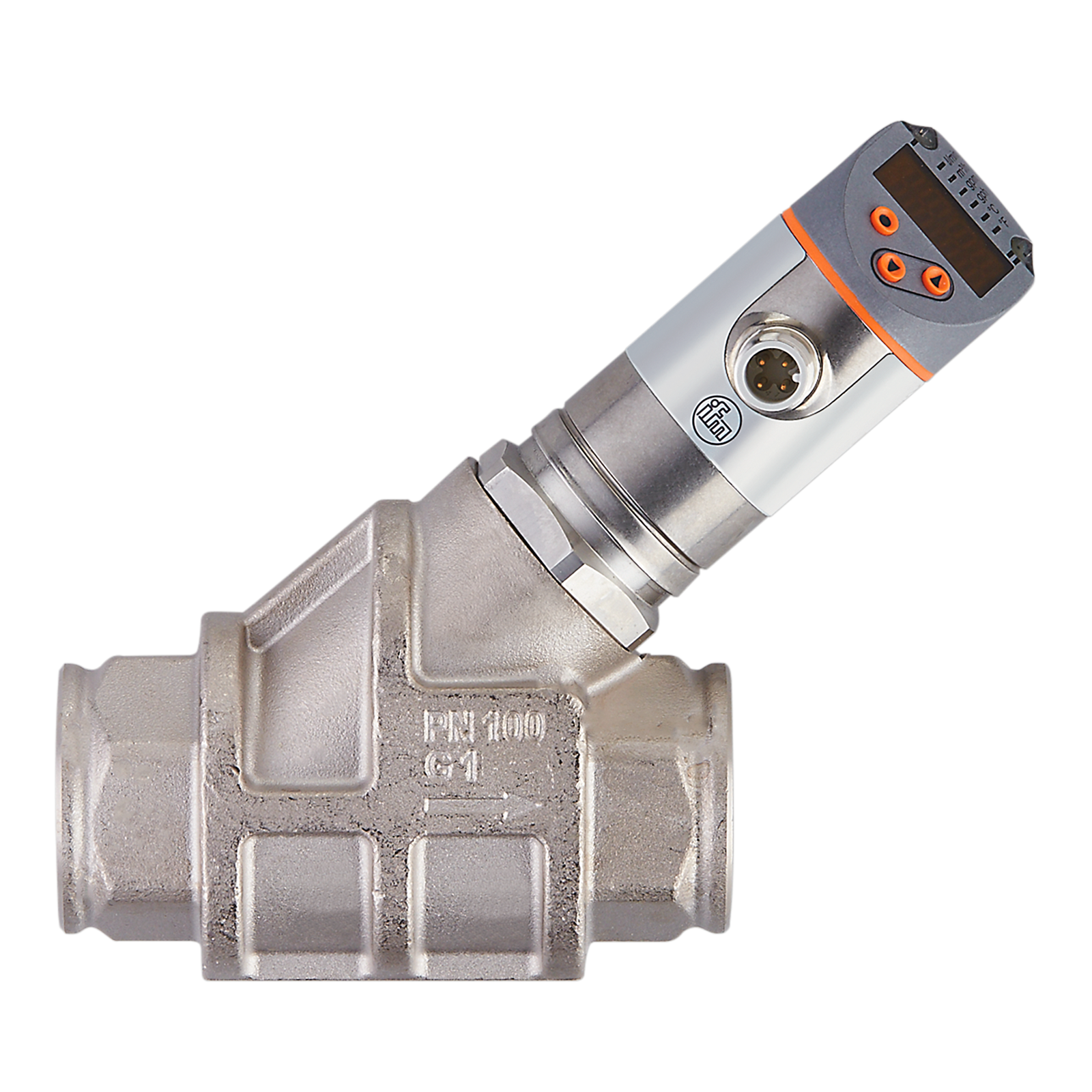 Flow meter with integrated backflow prevention and display