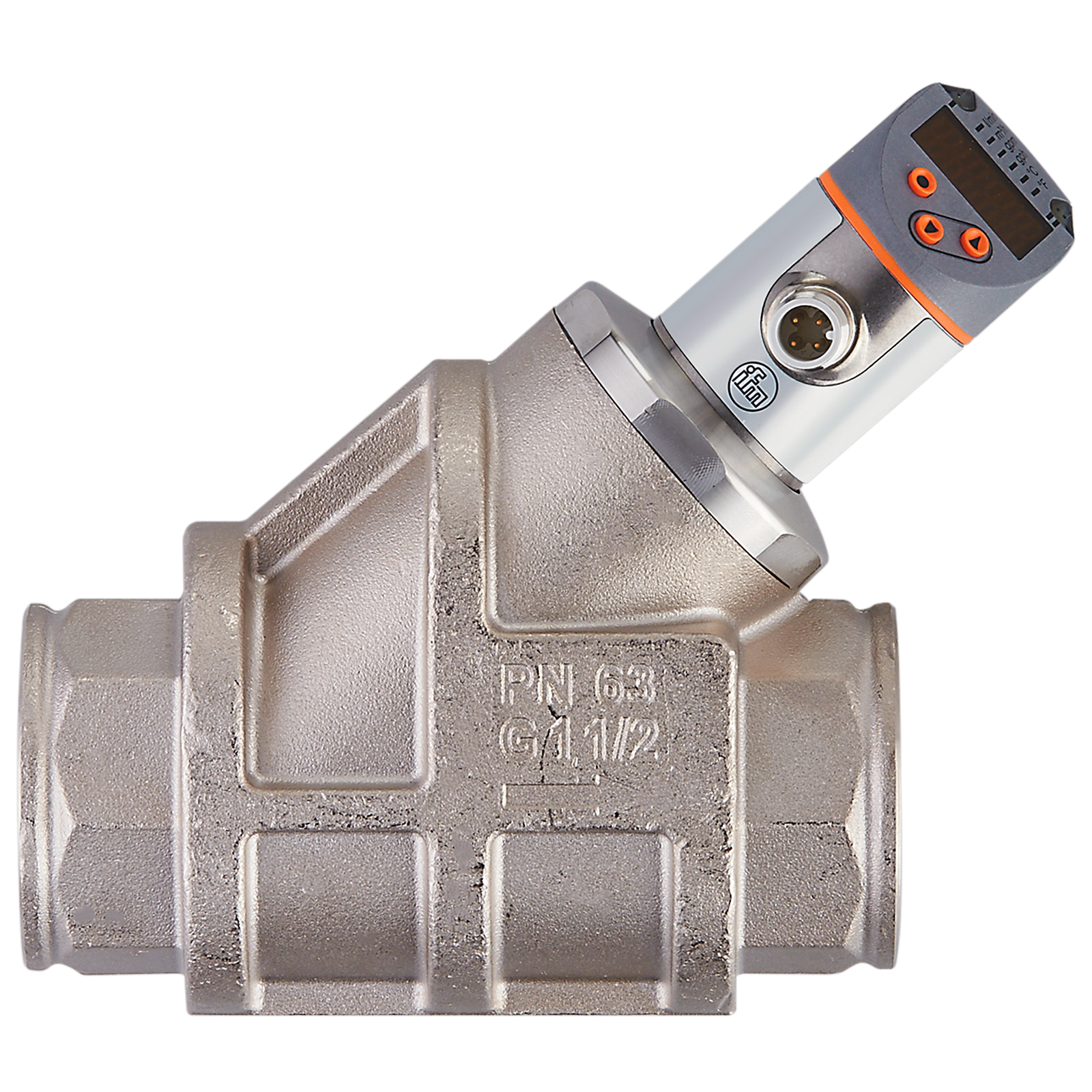 Flow meter with integrated backflow prevention and display