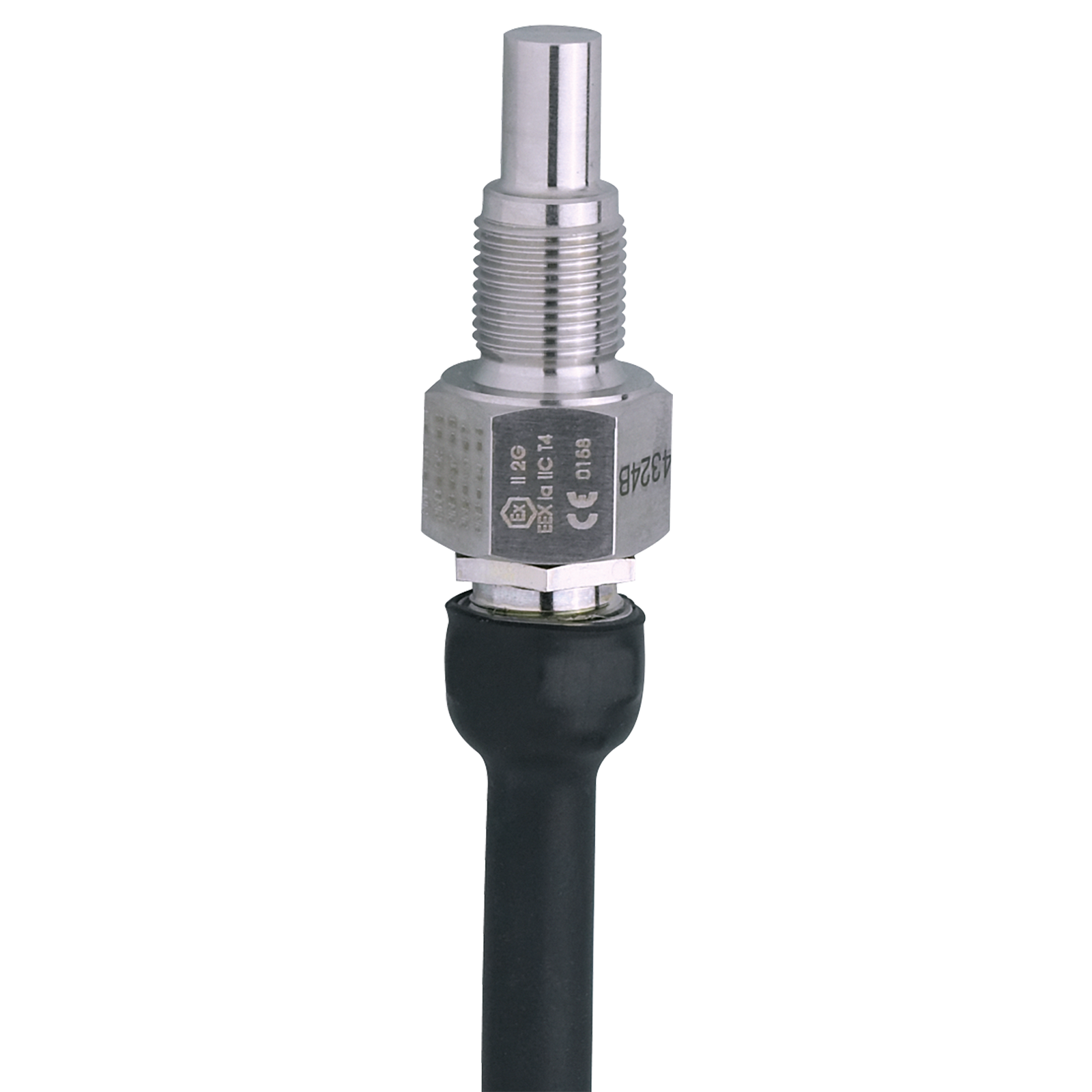 Flow sensor for connection to an evaluation unit