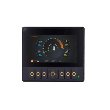 Display gráfico programável para controle de máquinas móveis